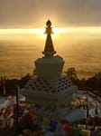 Tashi Gomang Stupa with Goldent Sunset