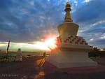Tashi Gomang Stupa at Sunset